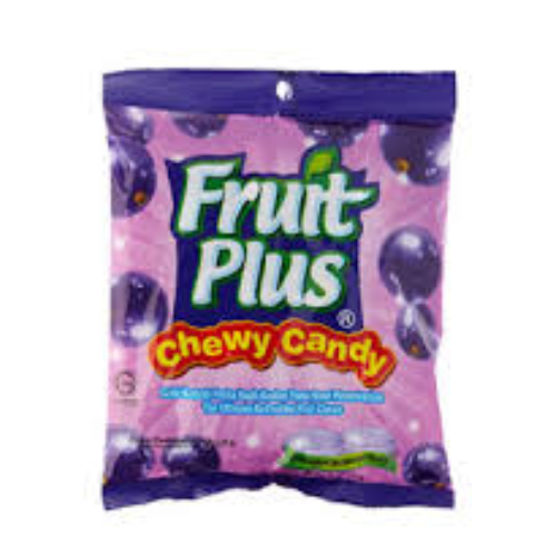 FRUIT PLUS CHEWY CANDY BLACKCURRANT 30G