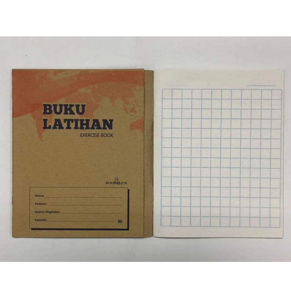 85 MEDIUM SQUARE EXERCISE BOOK 80PCS