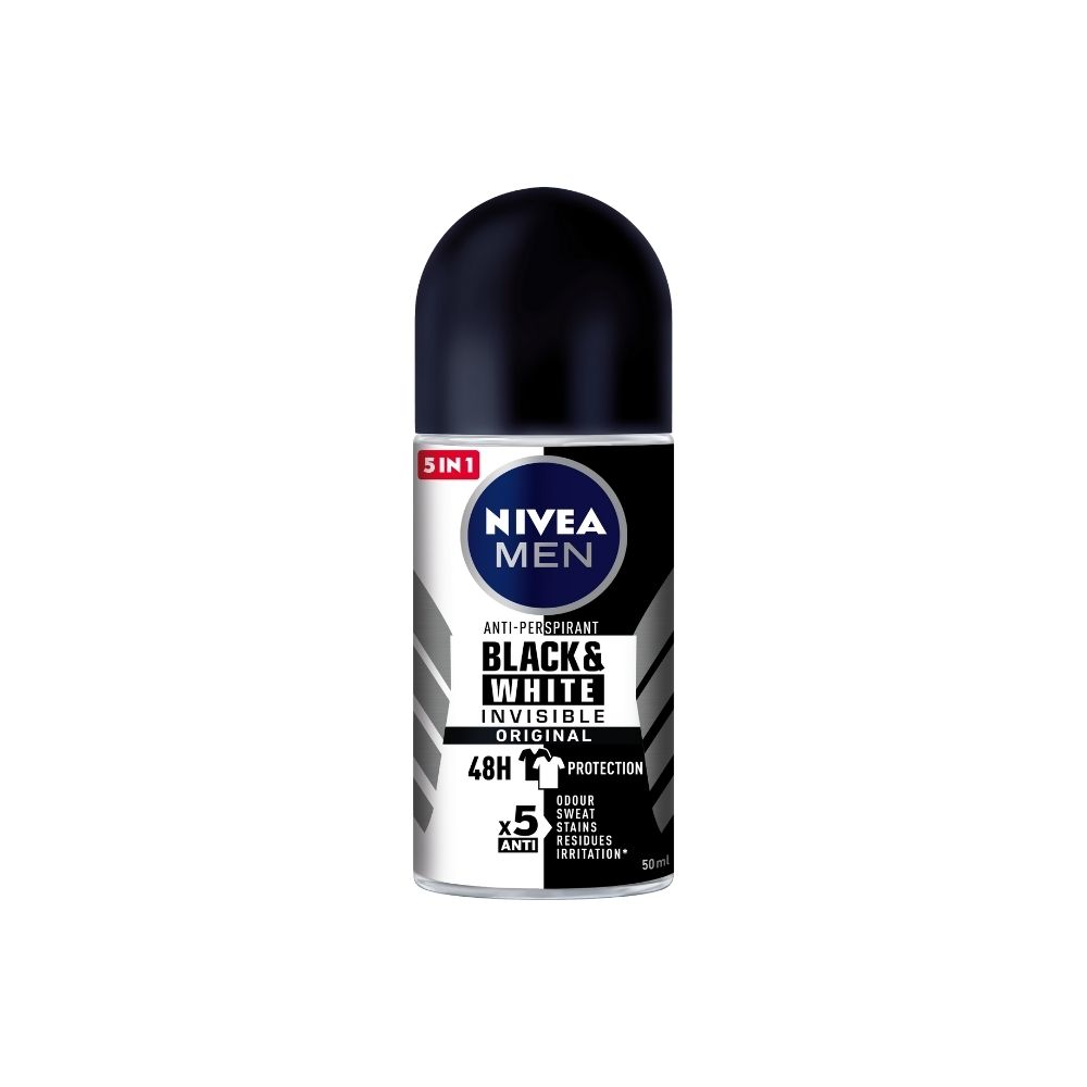 NIVEA MEN INVISIBLE B&W ROLL ON TP 2*50ML_0