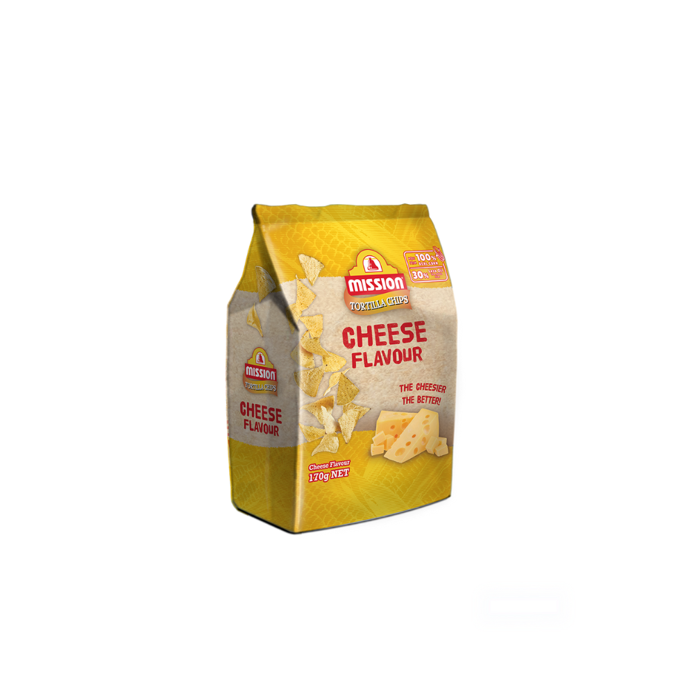 MISSION TORTILLA CHIPS CHEESE 170G_0
