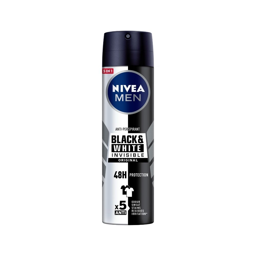 NIVEA MEN INVISIBLE BLK &BWHT SPRAY 150ML