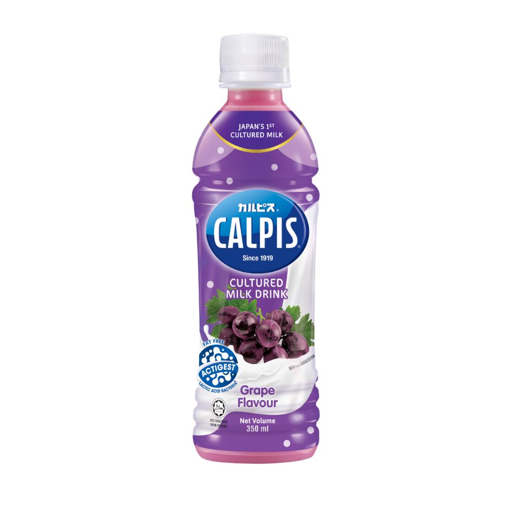 CALPIS SMOOTH MILK DRINK GRAPE 350ML BOT_0