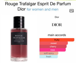 Perfume Dior - rouge Trafalgar espírit de perfume 