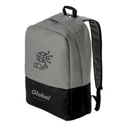 2 Tone Laptop Backpack - Grey