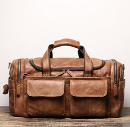 Handmade Leather travel bag