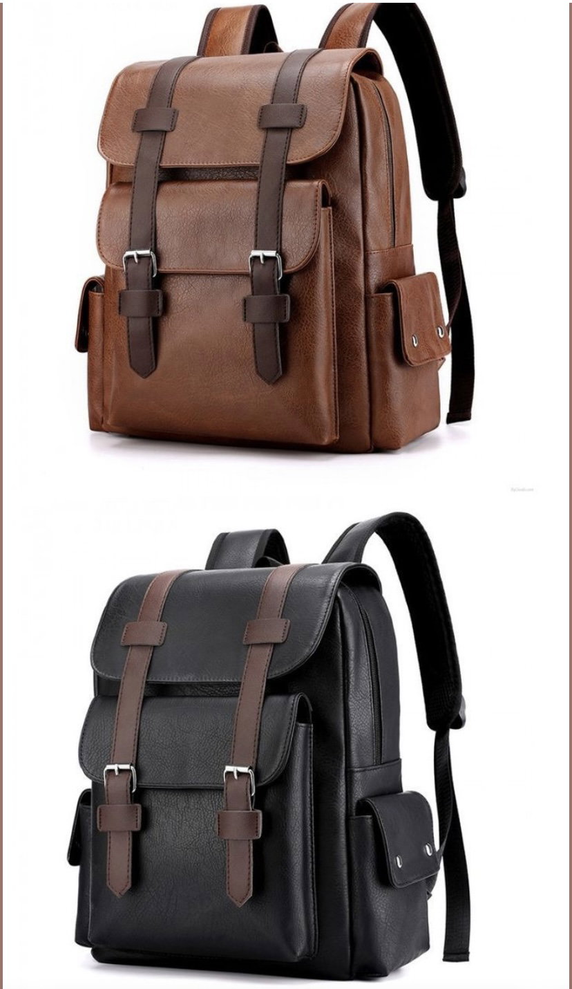 Fashion Leather Backpack_0