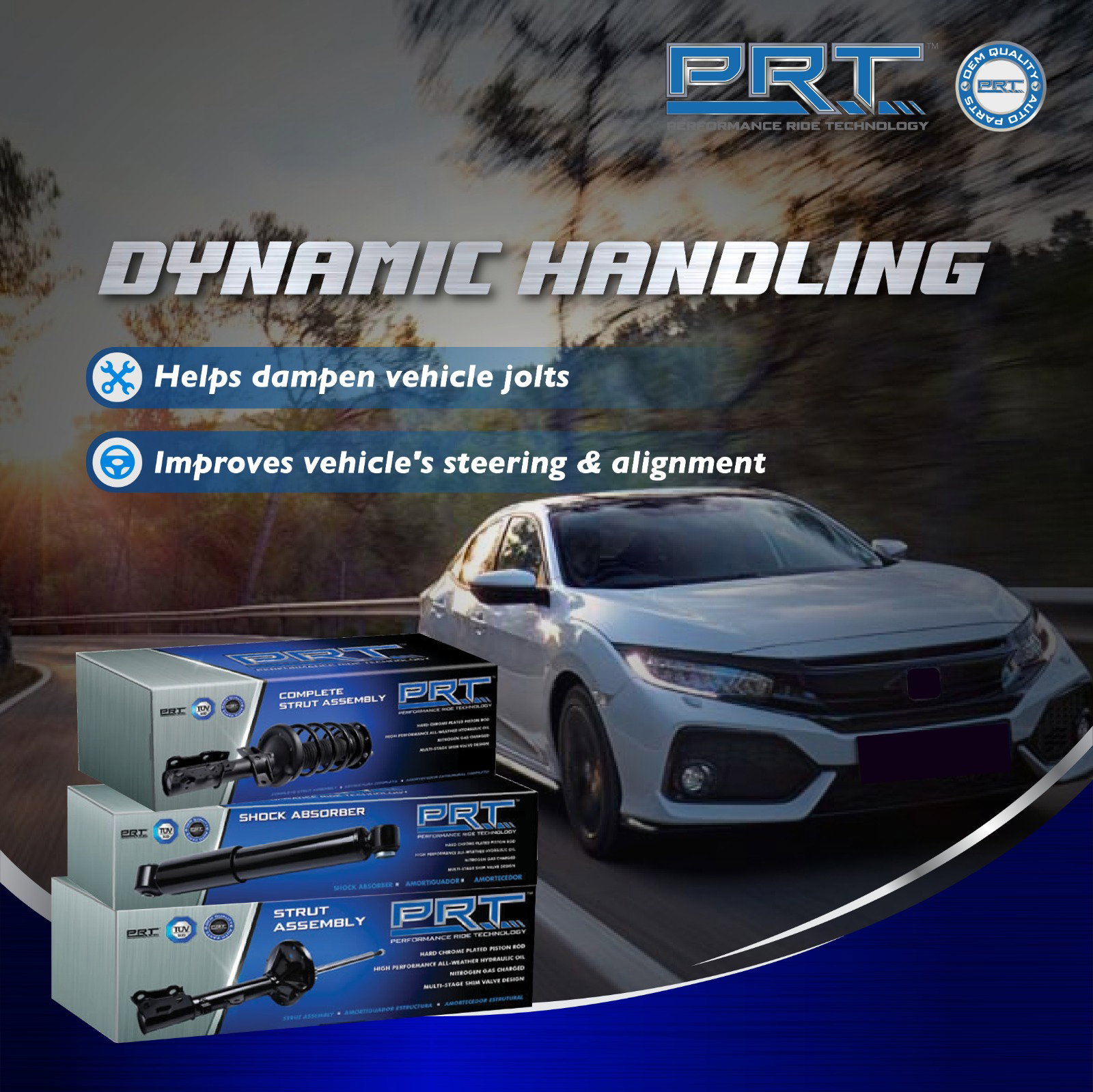 PRT Shock Absorber Rear RH&LH - Honda HR-V/Vezel RU1 RU3 Hybrid_4