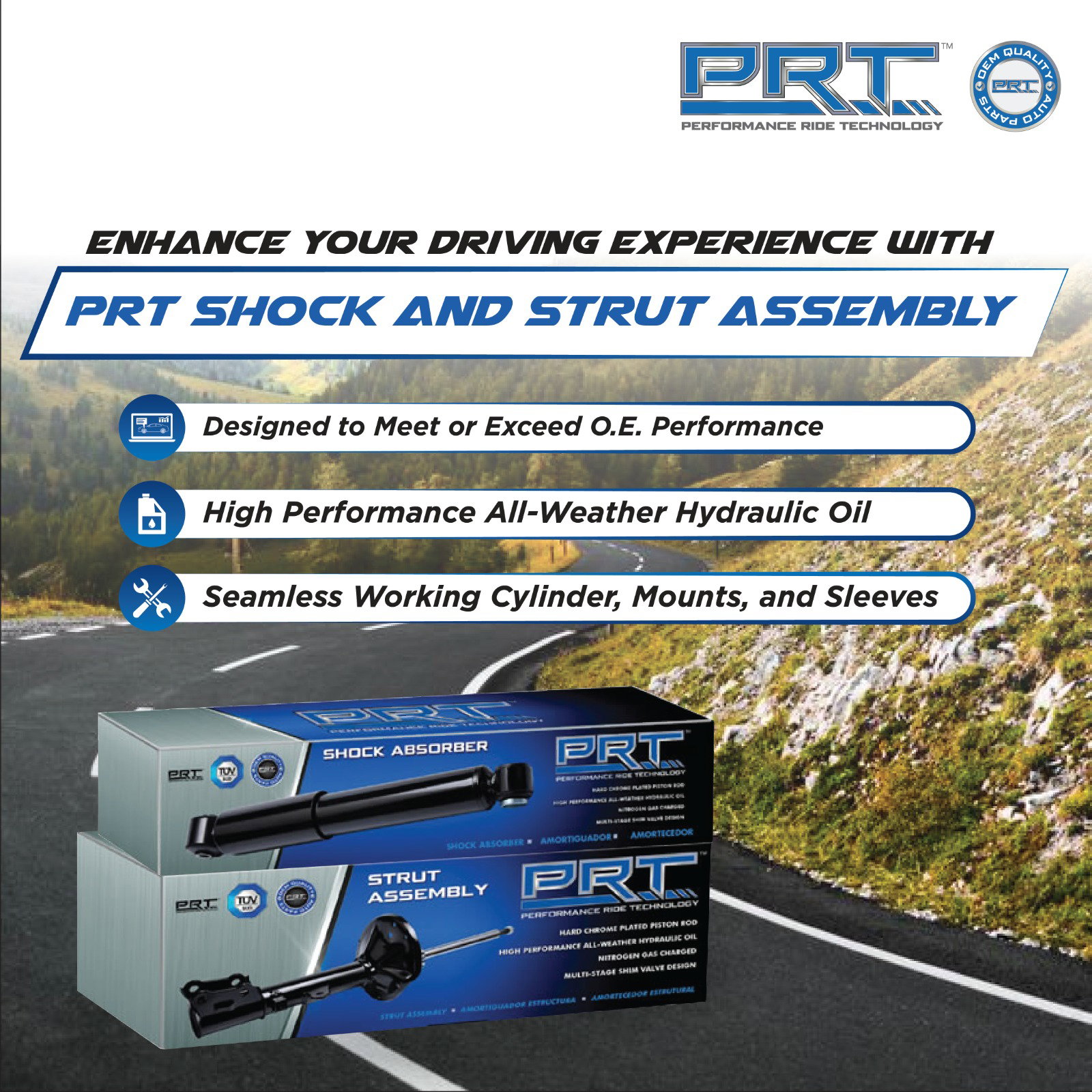 PRT Shock Absorber Rear RH&LH - Honda HR-V/Vezel RU1 RU3 Hybrid_3
