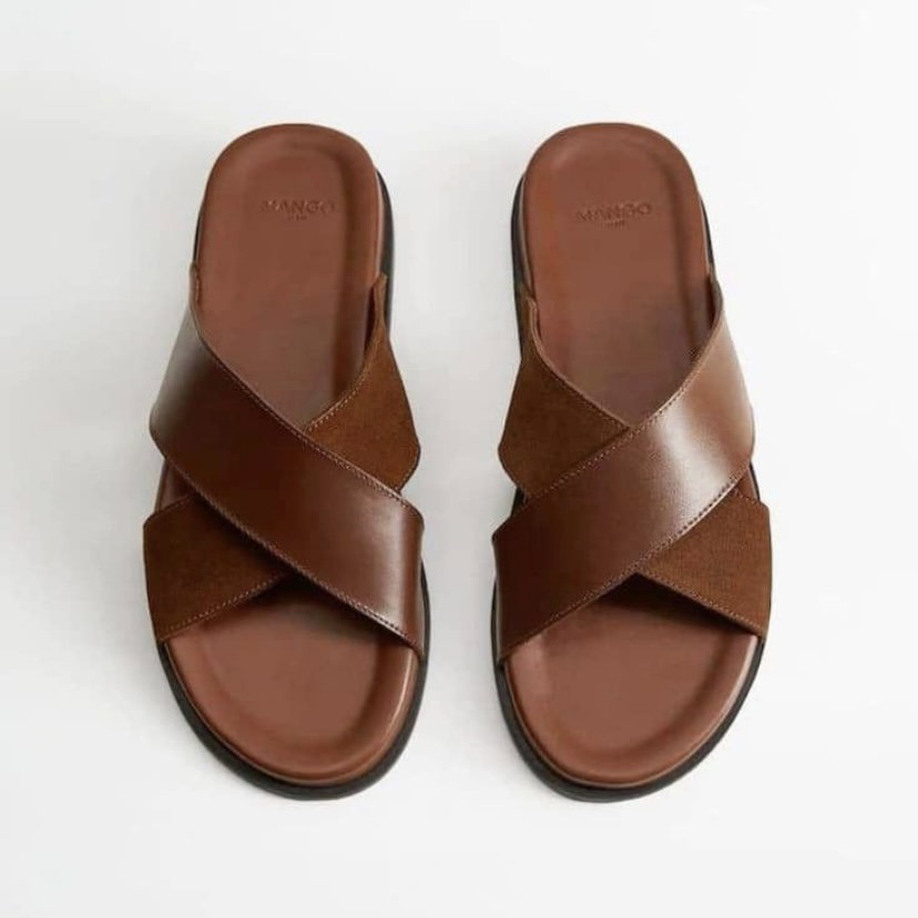 Classic Slip-On Leather Sandals_0