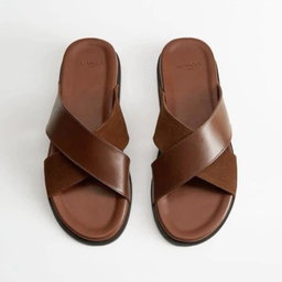 Classic Slip-On Leather Sandals