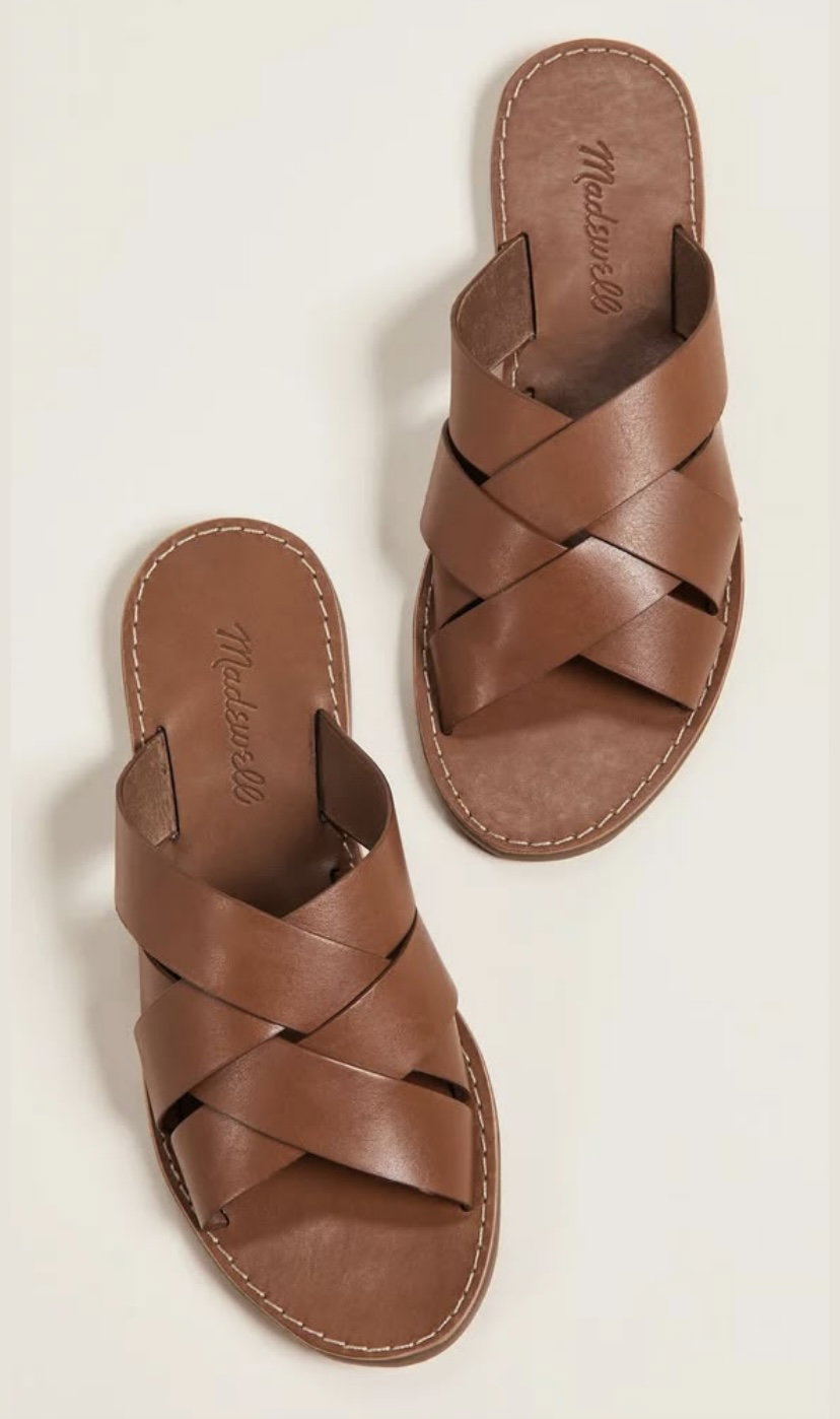 Minimalist Leather Slide Sandals