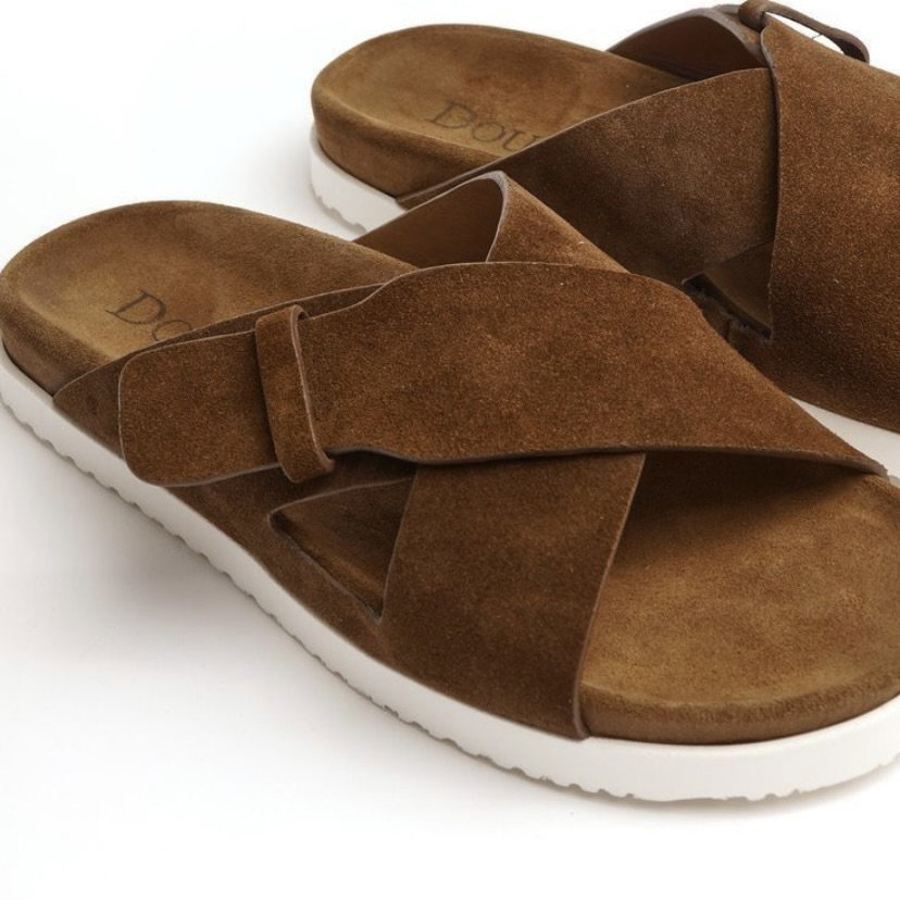 Open-Toe Leather Sandals