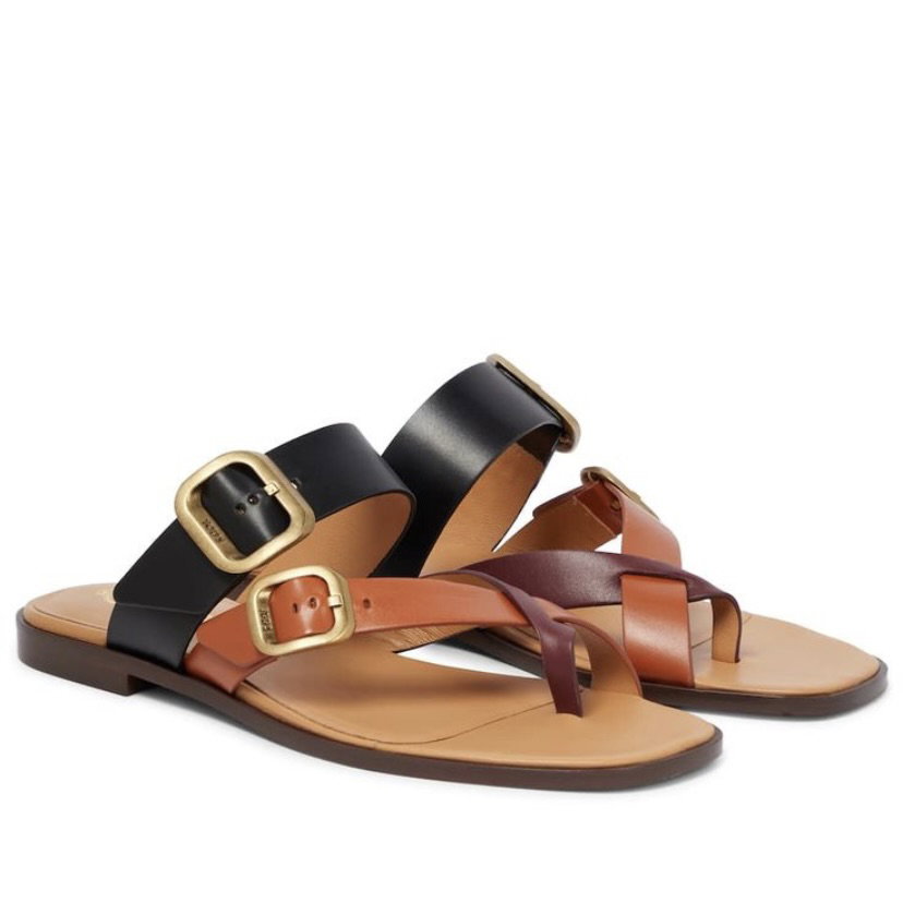 Beach Ready Leather Slides_0