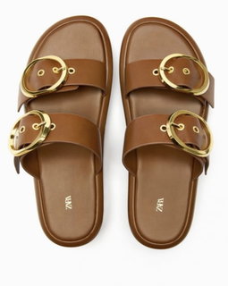 Flexible Fit Leather Sandals