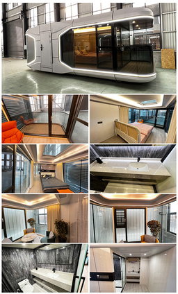 🌌 Modular Luxury Space Cabin – 18m² | Futuristic & Off-Grid Ready