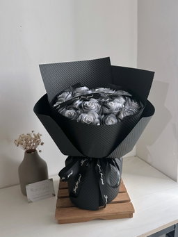 19 Stalk Soap Rose Bouquet (Dimensional Embossing Paper)