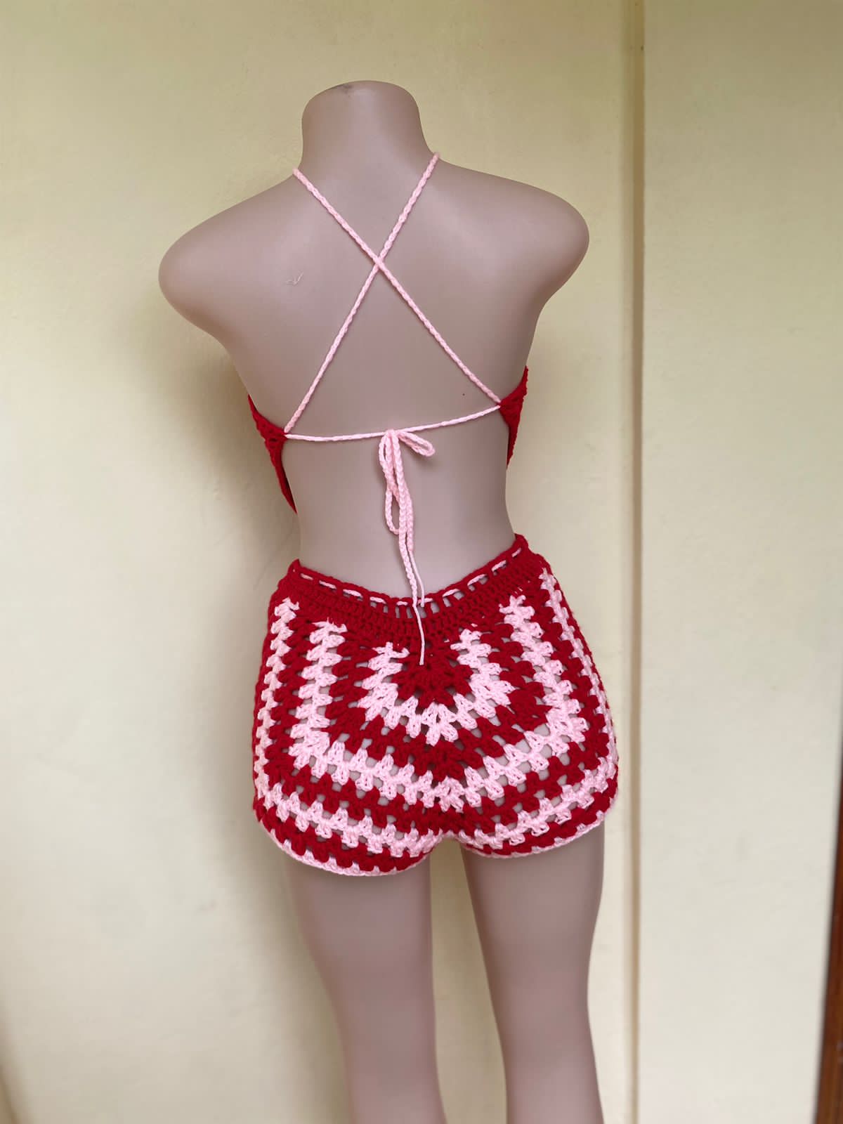 Granny square shorts set_1