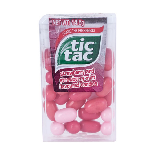 TIC TAC CANDY STRAWBERRY (PINK) 14.5G