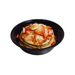 Hotcakes de avena y plátano (320kcal)