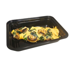 Omelette de espinaca con champiñones (300kcal)