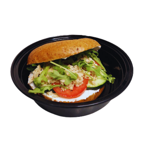 Bagel de salmón (390 kcal)