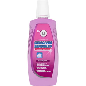U Bain de Bouche Gencives Sensibles Sans Alcool Flacon 500ml_0