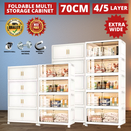 FOLDABLE MULTI STORAGE CABINET - 70 CM (KABINET BOLEH LIPAT)