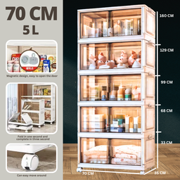 FOLDABLE MULTI STORAGE CABINET - 70 CM (KABINET BOLEH LIPAT)