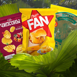 Чипсы и кукурузные палочки 