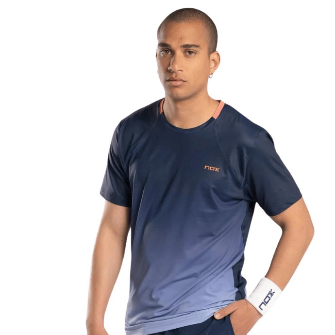 NOX Men's Pro Fit Naval Blue Degraded T-Shirt_1