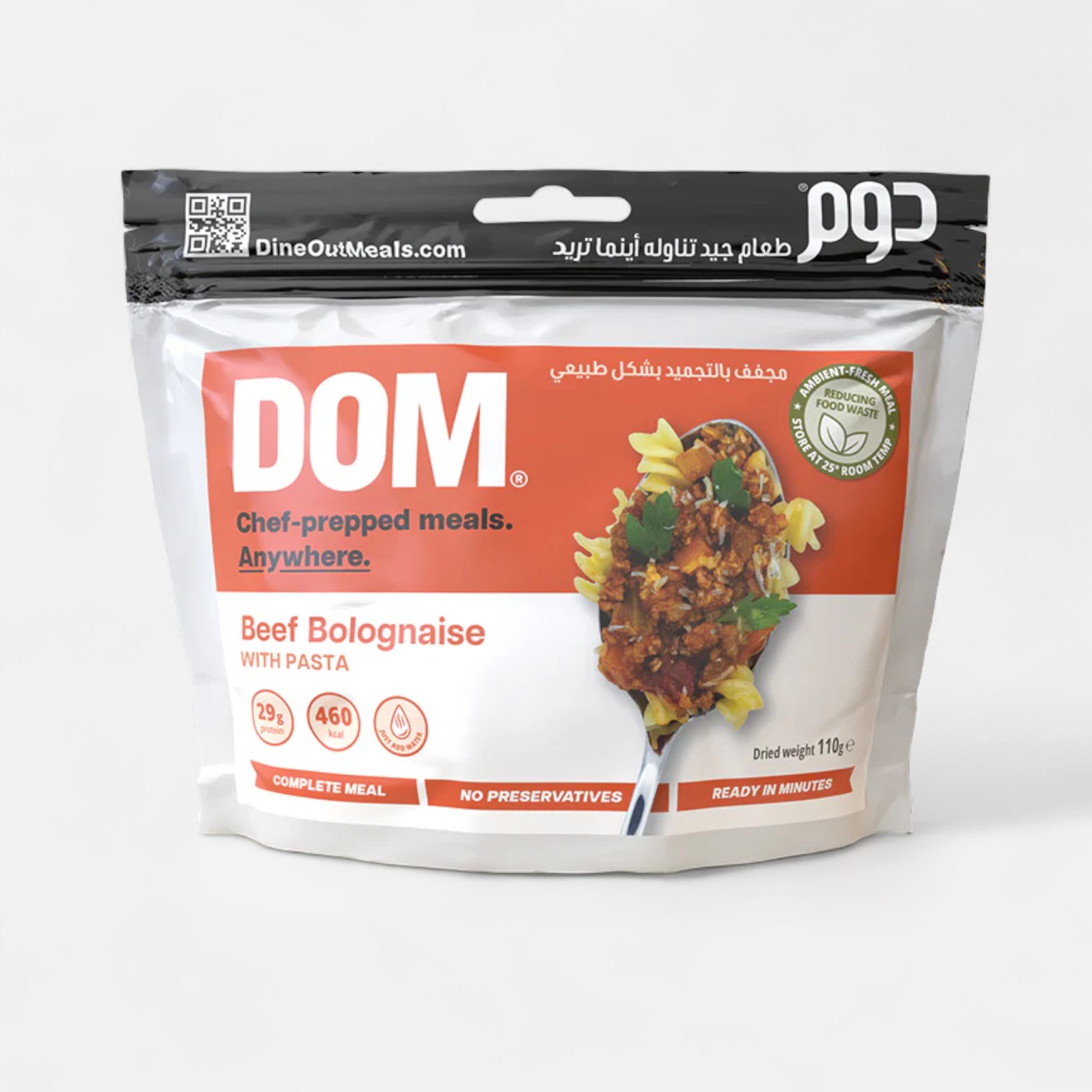 DineOutMeals Beef Bolognaise with Pasta 250g_0