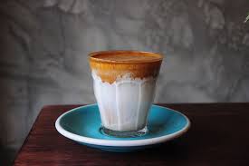 Dirty Latte Coffee (Pour Over Cold Milk Without Ice)❄️