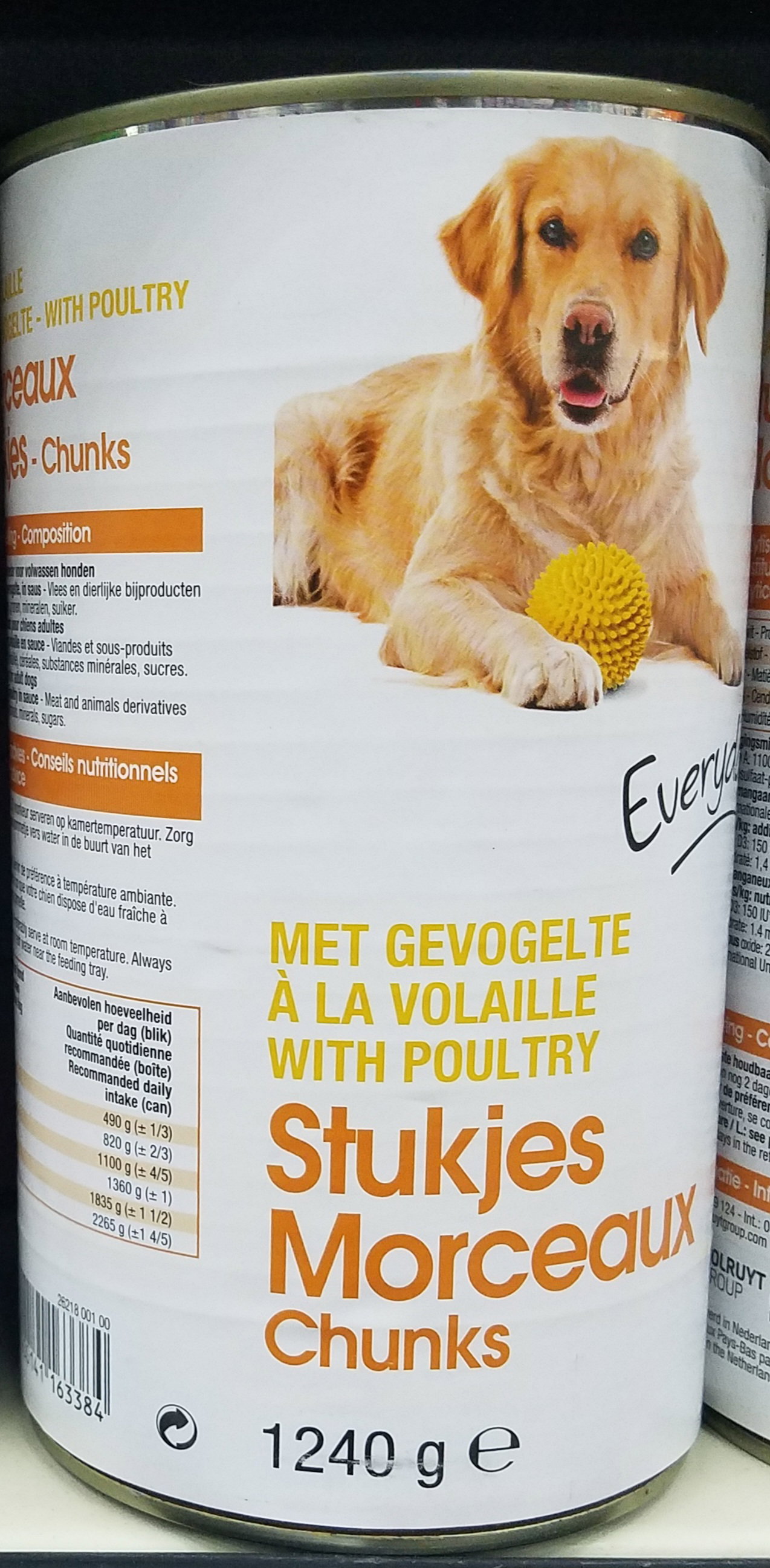 Everyd Chien Morc. Volaille 1240gr _0