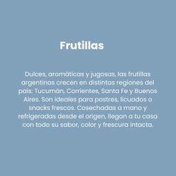 Frutillas en clam 200 grs