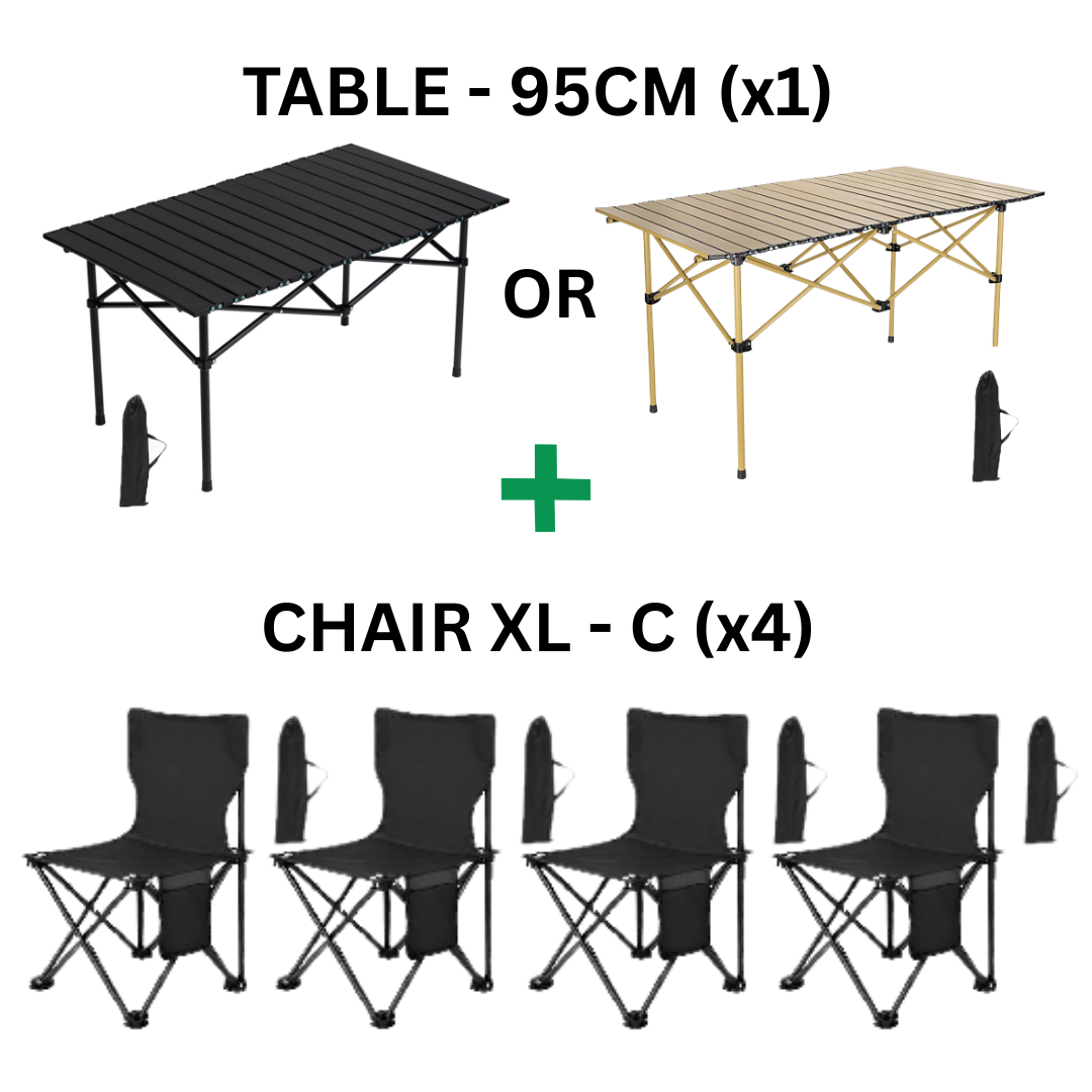 CAMPING SET CHAIR TABLE (4 PAX) (SET KERUSI BERKELAH)_8