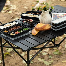 CAMPING SET CHAIR TABLE (4 PAX) (SET KERUSI BERKELAH)