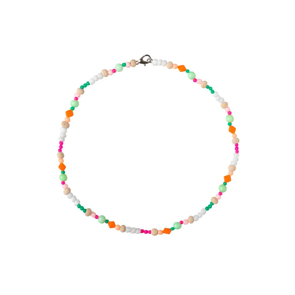 Mix Colour Bead Necklace_0