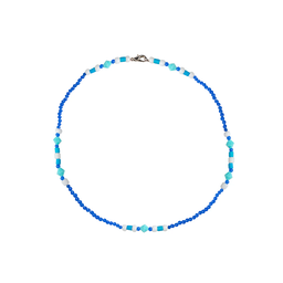 Iris Blue Bead Necklace