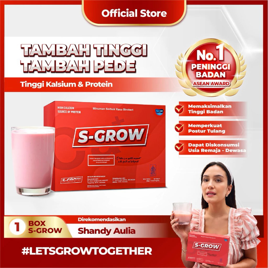 S-GROW Suplemen Peninggi Badan Terbaik