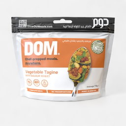 DineOutMeals Vegetable Chickpea Tagine with Bulgur Wheat 250g