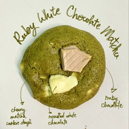 Ruby White Chocolate Matcha Cookie