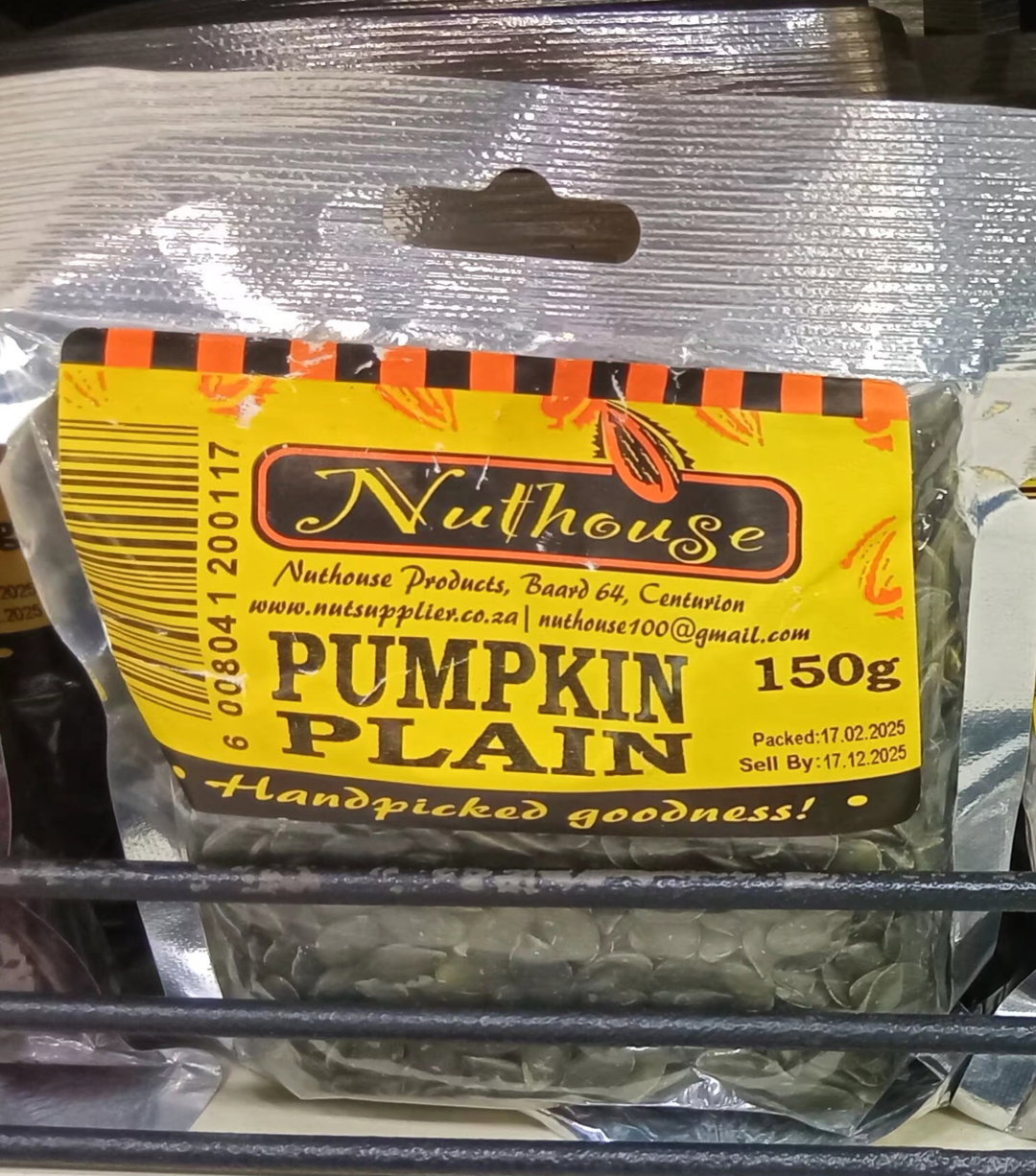 Nuthouse Pumpkin Plain 150gr