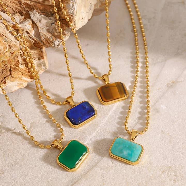 Collier en pierre naturelle- Pour un quotidien serein.