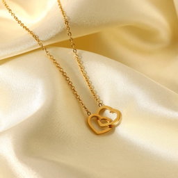 Collier double cœur- Le bijou parfait pour dire je tiens à toi