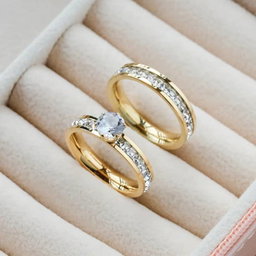 Bague en zircon 18K- Un OUI qui dure, raffiné et résistant. 