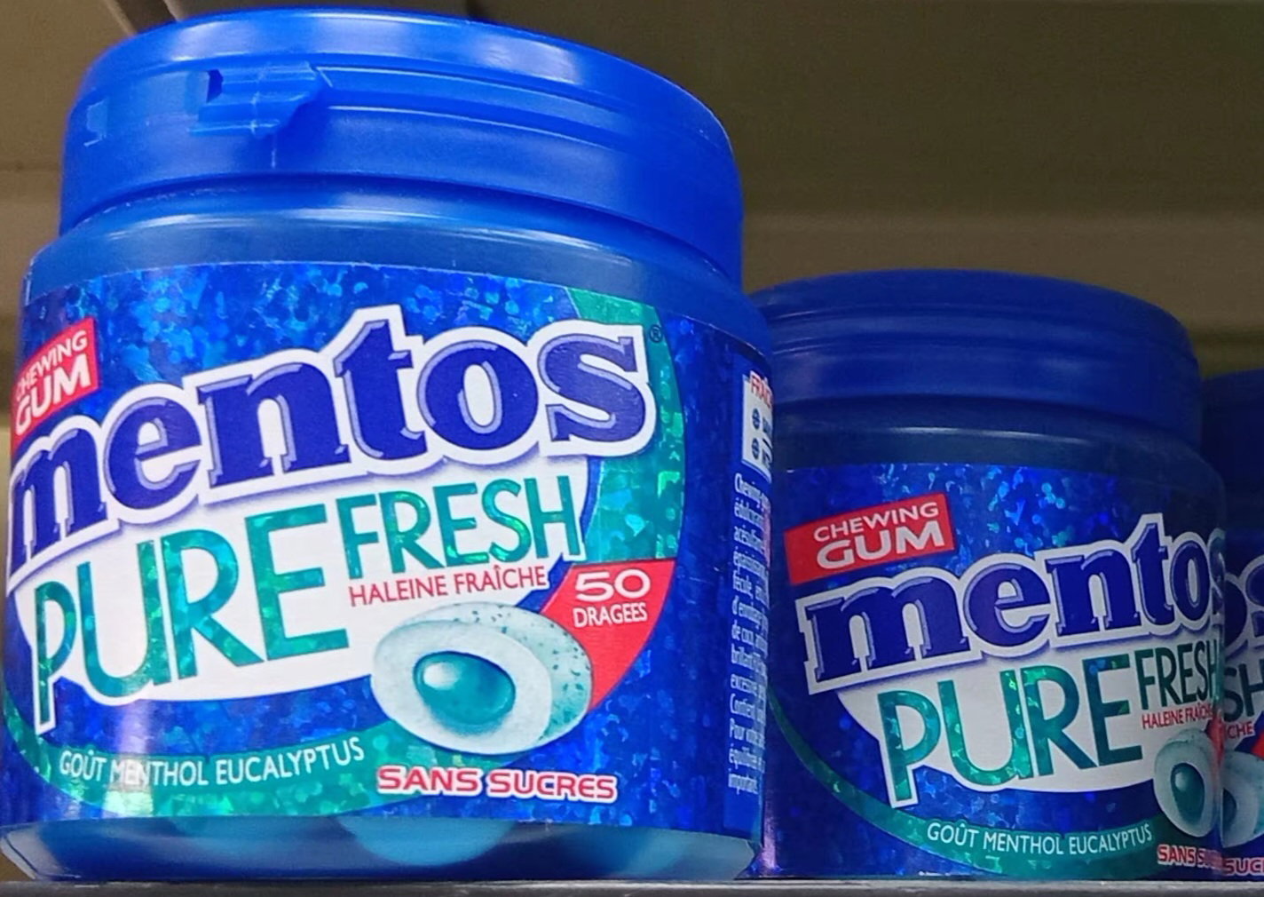 Mentos Gum Ment. Eucal. 50’S 100gr