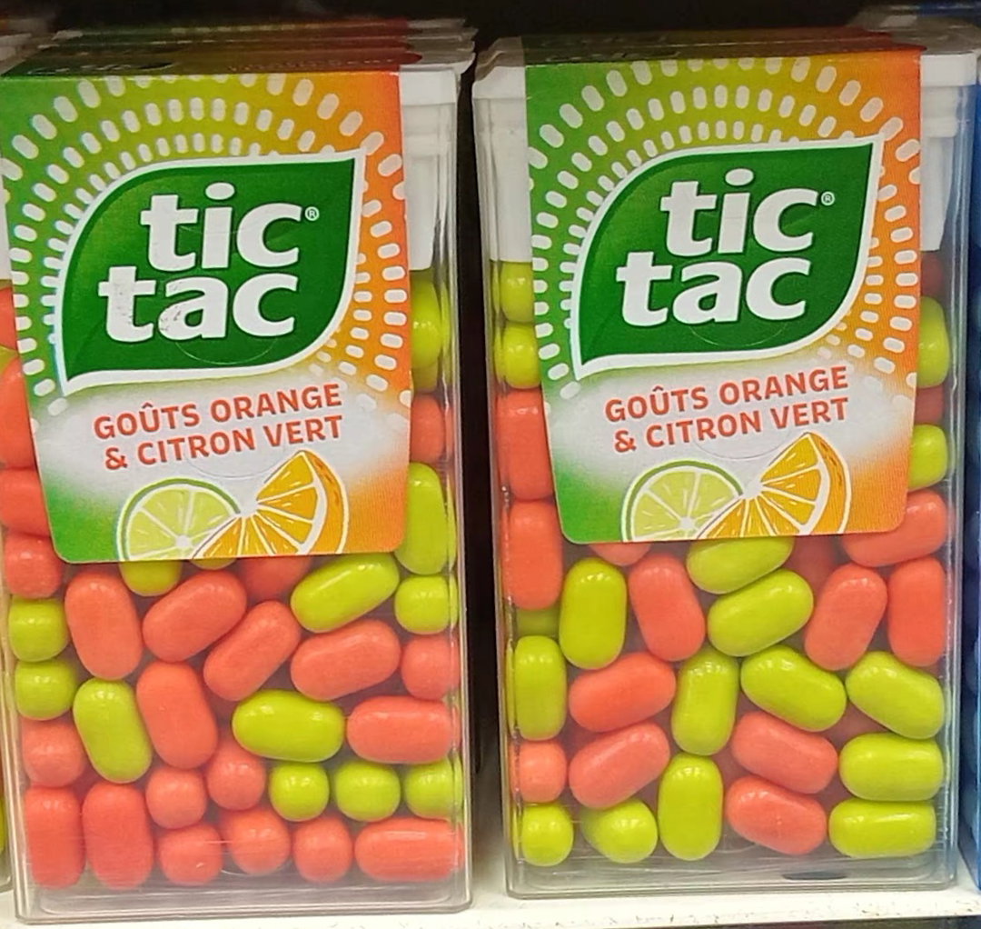 Tic Tac Bonb. Orange/ Citron vert 54gr