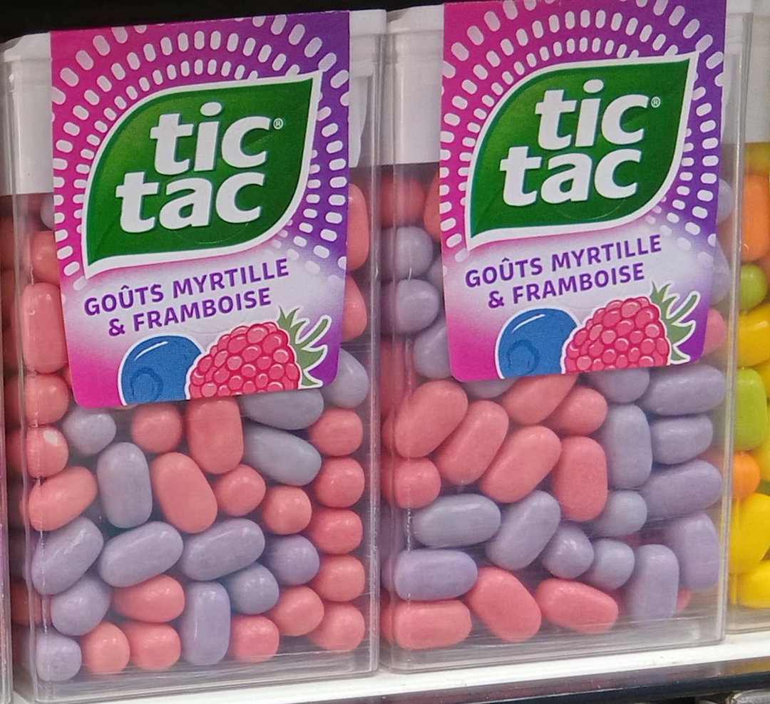 Tic Tac Bonb. Myrtille/Framboise 54gr
