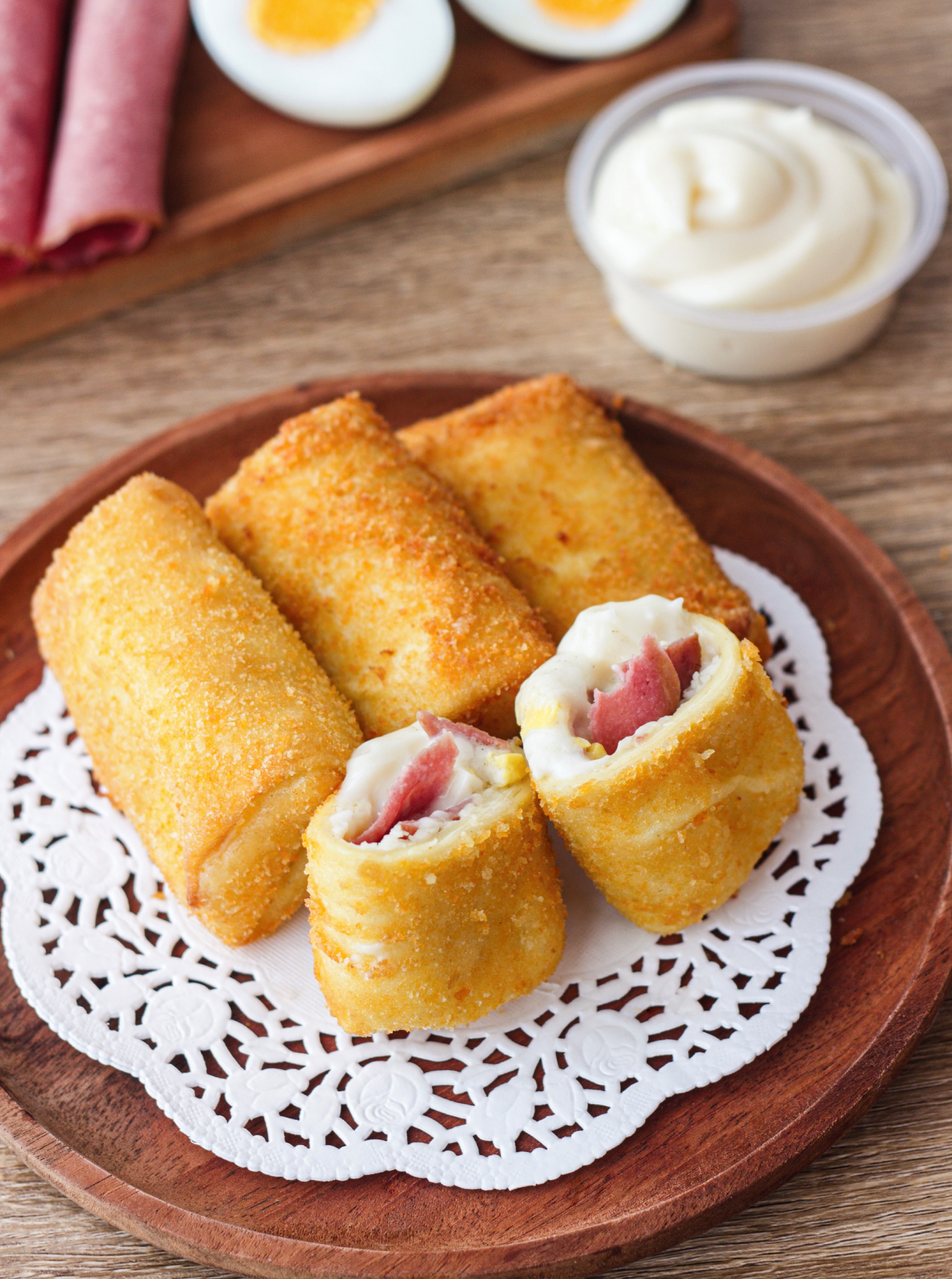 Smoked Beef & Egg Mayo Rissole_0