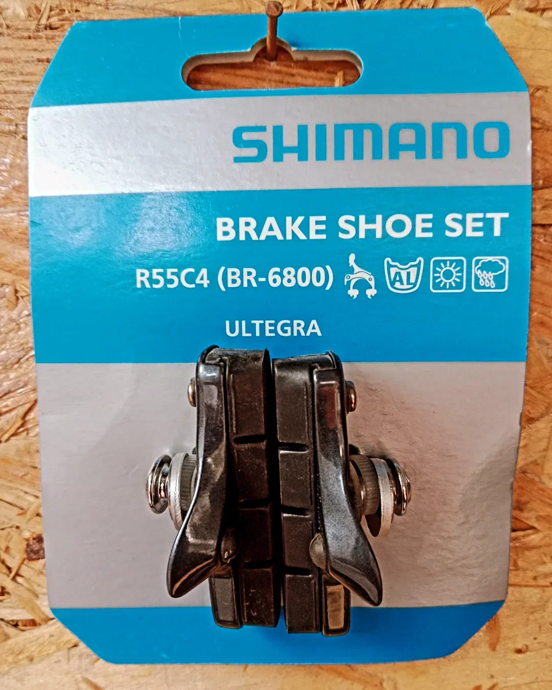 Shimano Ultegra R55C4 Cartridge Brake Shoe Set — 1 Pair (Y8LA98030)